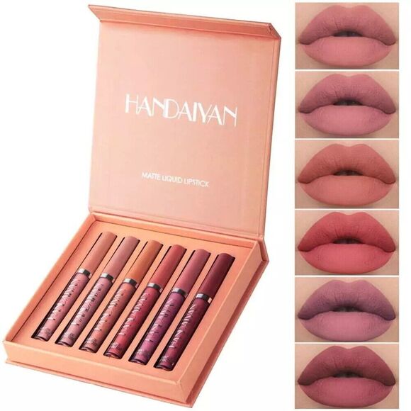 Handaiyan Matte Autumn Winter Set Liquid Lipstick - 6x2.5ml - 6 Pack # 1 - Picture 2 of 8